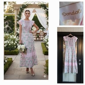 Pink Floral Women's Dress